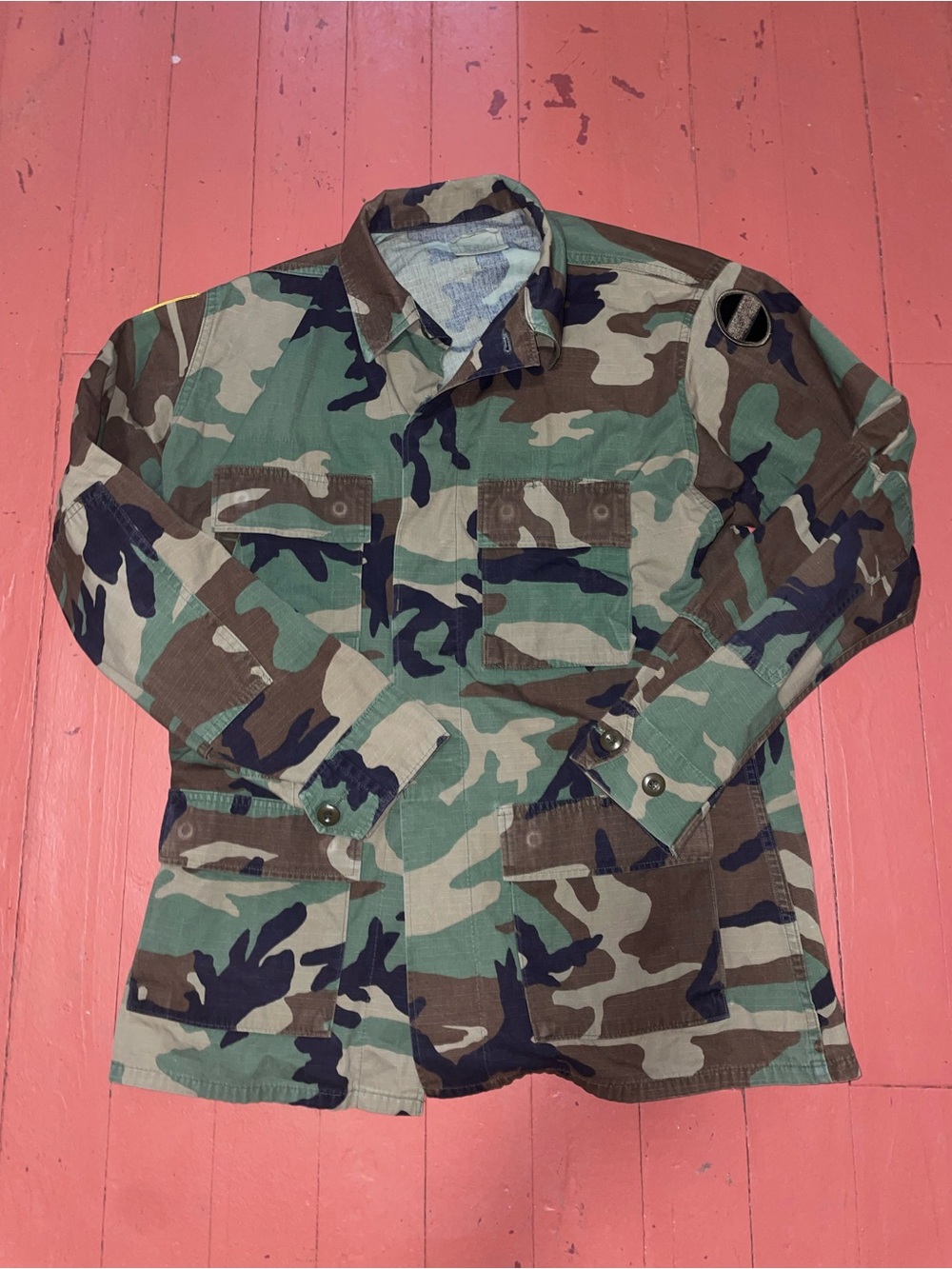 U.S.A. Army official jacket Men's Camouflage Field Jacket - Green Camo